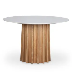 Gabi 120cm Marble Look Dining Table in Oak by Luxo Furniture, a Dining Tables for sale on Style Sourcebook