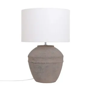 Elanor Ceramic Table Lamp Brown by James Lane, a Lighting for sale on Style Sourcebook