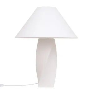Colmar Ceramic Table Lamp White by James Lane, a Lighting for sale on Style Sourcebook