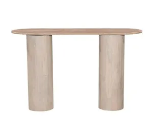 Adara Travertine & Mango Wood Console Table by James Lane, a Console Table for sale on Style Sourcebook