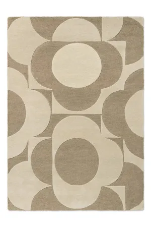 Orla Kiely Prism Flower Mushroom - Ecru 158009 by Orla Kiely, a Contemporary Rugs for sale on Style Sourcebook