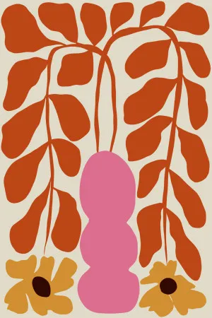 Dropping Orange Fern, Style B by Gioia Wall Art, a Prints for sale on Style Sourcebook