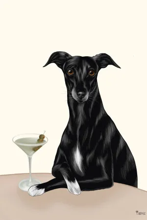 Classy Greyhound with Martini by Gioia Wall Art, a Prints for sale on Style Sourcebook