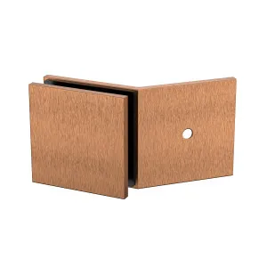 Boston 135 Degree Wall to Glass Bracket Brushed Rose Gold by Estelle, a Bathroom Fixtures for sale on Style Sourcebook