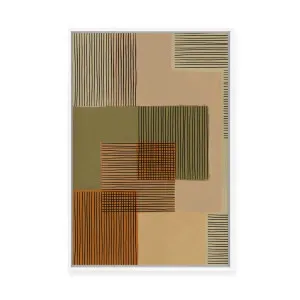 Geo Patchwork No.1 | Framed Canvas by Alisa Galitsyna, a Painted Canvases for sale on Style Sourcebook