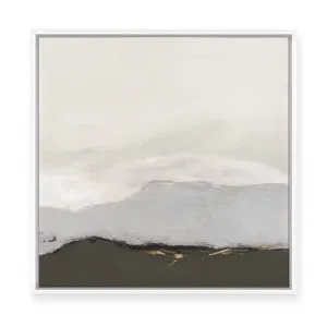 Soft Mountains Under Pale Sky | Framed Canvas by ARTHOUSEco, a Painted Canvases for sale on Style Sourcebook