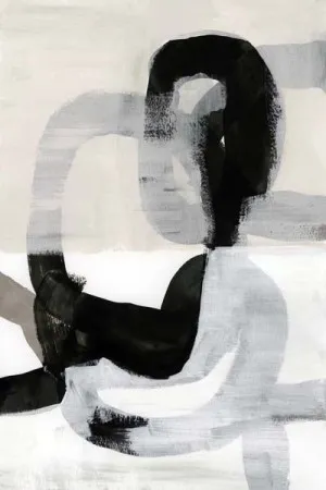 Interwoven Monochrome Shapes I by ARTHOUSEco, a Prints for sale on Style Sourcebook