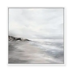 Silver Waves | Framed Canvas by ARTHOUSEco, a Painted Canvases for sale on Style Sourcebook