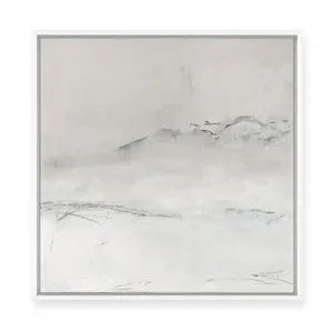 Mountains on a Winter Morning | Framed Canvas by ARTHOUSEco, a Painted Canvases for sale on Style Sourcebook