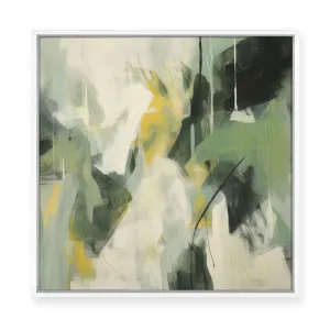 Green Enigma II | Framed Canvas by ARTHOUSEco, a Painted Canvases for sale on Style Sourcebook