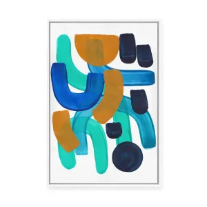 Panning for Gold II | Framed Canvas by ARTHOUSEco, a Painted Canvases for sale on Style Sourcebook