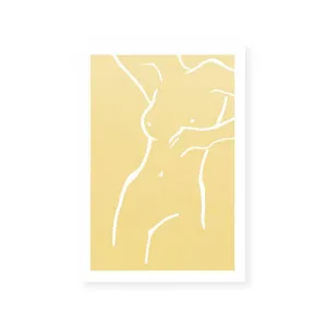 Body Lines IV | Yellow by ARTHOUSEco, a Prints for sale on Style Sourcebook