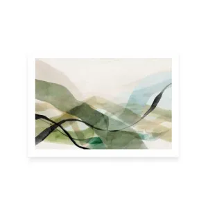 Green Ribbon Hills I by ARTHOUSEco Luxe, a Prints for sale on Style Sourcebook