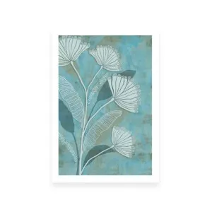 White Linear Floral I by ARTHOUSEco Luxe, a Prints for sale on Style Sourcebook