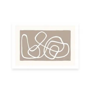 Lines And Curves on Greige I by ARTHOUSEco Luxe, a Prints for sale on Style Sourcebook
