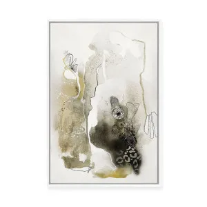 Aqua Sketch I | Framed Canvas by Design Fabrikken, a Painted Canvases for sale on Style Sourcebook