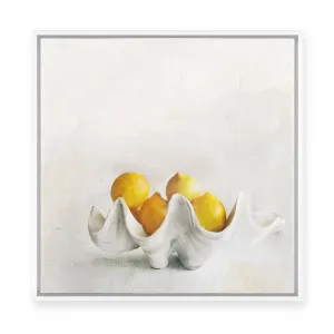 Lemons | Framed Canvas by Hayley Michelle, a Painted Canvases for sale on Style Sourcebook