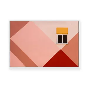 Facade in Red | Framed Canvas by Inge Schuster, a Painted Canvases for sale on Style Sourcebook