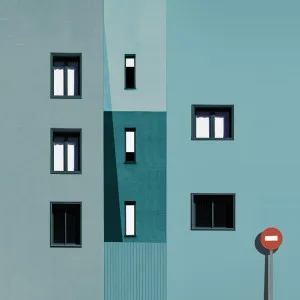 Urban Minimalism | Teal by Inge Schuster, a Prints for sale on Style Sourcebook