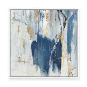 Navy Golden Shine I | Framed Canvas by Luxe Canvas, a Painted Canvases for sale on Style Sourcebook