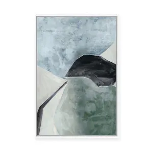 Cubist Flower | Framed Canvas by Luxe Canvas, a Painted Canvases for sale on Style Sourcebook