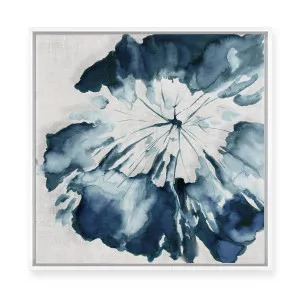 Azure Blooms | Framed Canvas by Luxe Canvas, a Painted Canvases for sale on Style Sourcebook