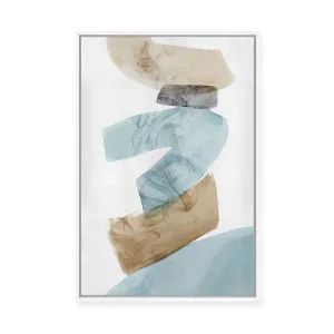 Aqua Tilt II | Framed Canvas by Luxe Canvas, a Painted Canvases for sale on Style Sourcebook