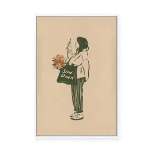 Slow Down | Framed Canvas by Mandy Tea Design, a Painted Canvases for sale on Style Sourcebook