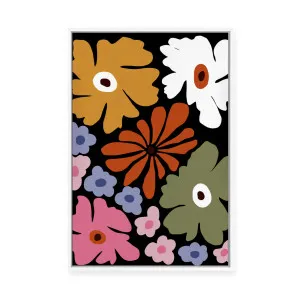 Mid Century Tropical Night | Framed Canvas by Miho Art Studio, a Painted Canvases for sale on Style Sourcebook