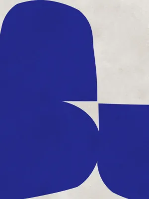 Modern Geometric in Cobalt V by Vitor Costa, a Prints for sale on Style Sourcebook