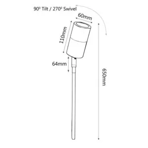 CLA Single Weatherproof Spike Light with Adjustable Head Green Patina by Compact Lamps Australia, a Outdoor Lighting for sale on Style Sourcebook