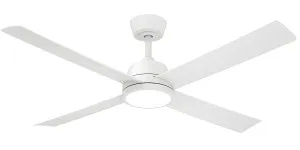 Vencha Bronco 52" DC Ceiling Fan with LED Light and Remote - White by Vencha, a Ceiling Fans for sale on Style Sourcebook