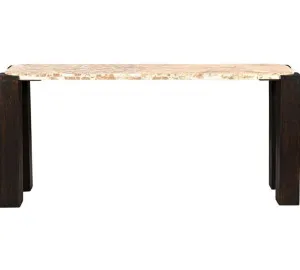Cordoba Panther Marble & Mango Wood Console by James Lane, a Console Table for sale on Style Sourcebook
