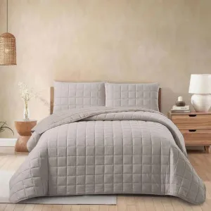 Morgan and Reid Stitch Sandy Shore Cloudy Coverlet Set by null, a Quilt Covers for sale on Style Sourcebook