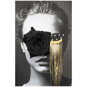 Dina Broadhurst Golden Eye, Black Rose - Small 60 x 90 - Black Frame GLDN-EYE-BLK-RS-BF-S by Dina Broadhurst, a Artwork & Wall Decor for sale on Style Sourcebook