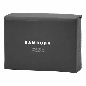 Pinnacle Sheet Set Queen in Charcoal by OZ Design, a Sheets for sale on Style Sourcebook