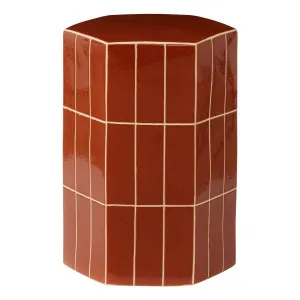 Seidler Stool 38x53.5cm in Rust by OZ Design, a Stools for sale on Style Sourcebook