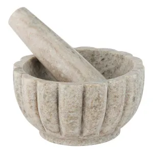 Rae Mortar & Pestle 12.5x7.5cm in Beige by OZ Design, a Mortar & Pestles for sale on Style Sourcebook