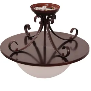 Oriel Lighting Gaston II Semi-Flush Mount - Bronze by Oriel Lighting, a Lighting for sale on Style Sourcebook