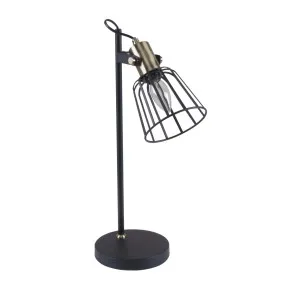 Domus Ashley Wire Frame Desk Lamp (E14) Black by Domus, a Lamps for sale on Style Sourcebook
