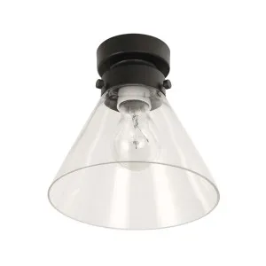 CLA Small Cone DIY Batten Fitting (B22) - Black & Clear by Compact Lamps Australia, a Lighting for sale on Style Sourcebook