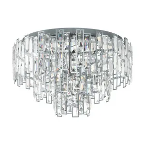 Eglo Calmeilles 1 Crystal CTC Ceiling Light (E14) - 10 Light by Eglo, a Lighting for sale on Style Sourcebook