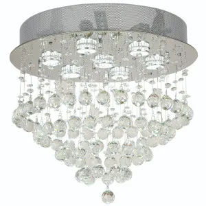 Telbix Savina 7 Light Crystal CTC Light - Chrome by Telbix, a Lighting for sale on Style Sourcebook