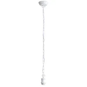 Oriel Lighting Albany 1600mm Chain Suspension - White by Oriel Lighting, a Lighting for sale on Style Sourcebook