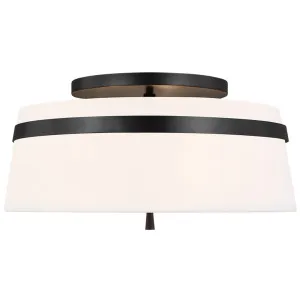 Alexa Hampton Cordtlandt Large Semi-Flush Mount by Visual Comfort Studio - Aged Iron by Visual Comfort & Co - Studio, a Lighting for sale on Style Sourcebook