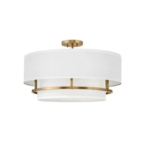 Hinkley Graham 4 Light Flush Mount - Lacquered Brass by Hinkley, a Lighting for sale on Style Sourcebook