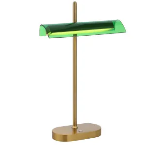 Telbix Lyman LED Desk Lamp Green by Telbix, a Lamps for sale on Style Sourcebook
