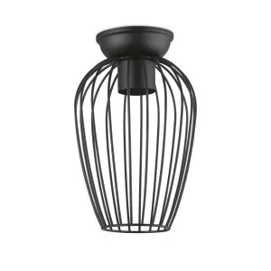 Eglo Newtown Metal Cage DIY Batten Fix - Black by Eglo, a Lighting for sale on Style Sourcebook