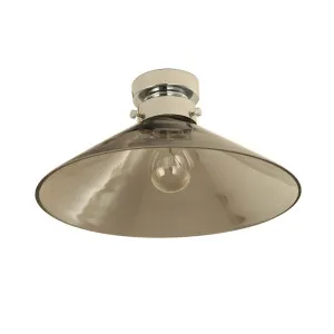 CLA Large Cone DIY Batten Fitting (B22) - Chrome & Smoke by Compact Lamps Australia, a Lighting for sale on Style Sourcebook