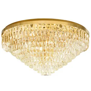 Eglo Valparaiso 25 Light Crystal CTC - Gold by Eglo, a Lighting for sale on Style Sourcebook